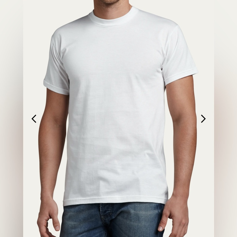 Neiman Marcus White Short Sleeve Tee, Size XXL